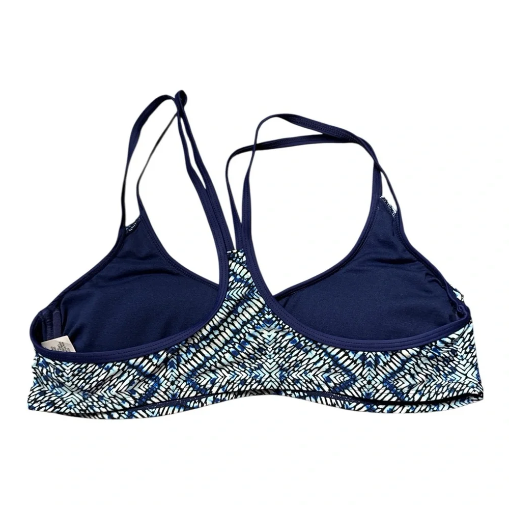 Mossimo Supply Co.‎ Navy and White Patterned Bikini Top